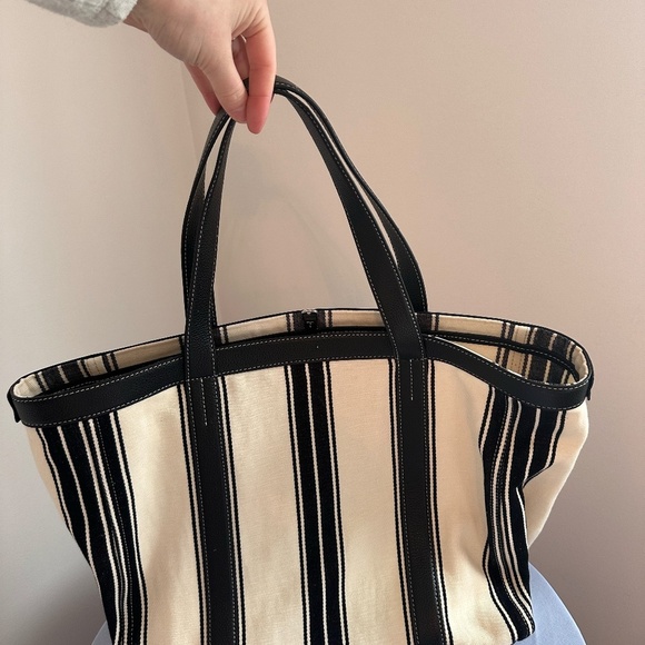 NWT Toteme Cotton Striped Canvas Tote - Picture 4 of 9